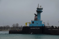 Ken Boothe, Sr. downbound on the St. Clair River.  Port Huron, MI.