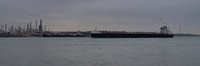 John J. Boland upbound passing the John J. Carrick.  St. Clair River, Port Huron, MI.
