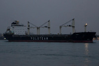 Polsteam Mamry downbound on the St. Clair River at Port Huron, MI.