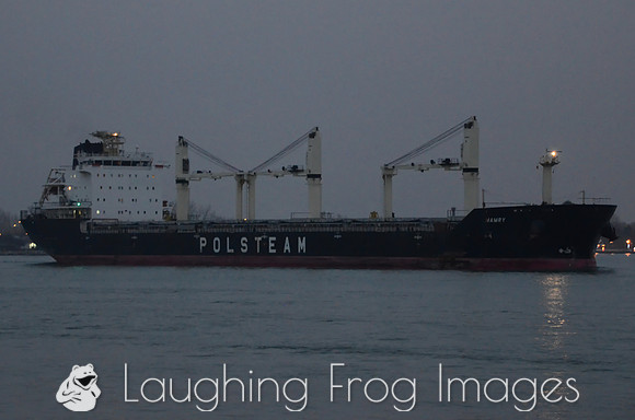 Polsteam Mamry downbound on the St. Clair River at Port Huron, MI.