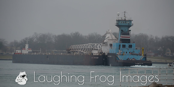 Lakes Contender and the Ken Boothe Sr. downbound on the St. Clair River in Port Huron, MI.