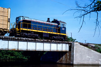 PH&D 60 crossing the Pine River in St. Clair, 7/1982.