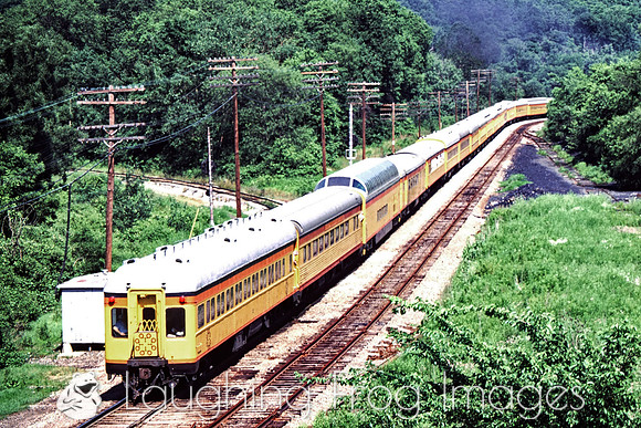 C&0 614 East, rear of the train at Eidenau